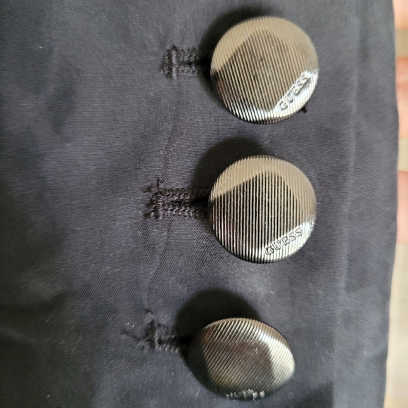 GUESS JET BLACK JACKET SIZE 10 - Picture 10 of 15